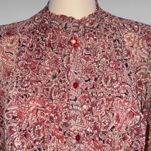 Zara Women's Extra Small Half Button Up Blouse